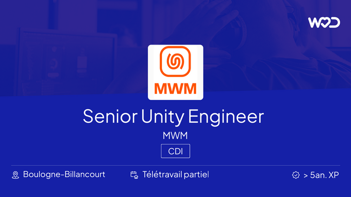 Senior Unity Engineer - MWM - IT job