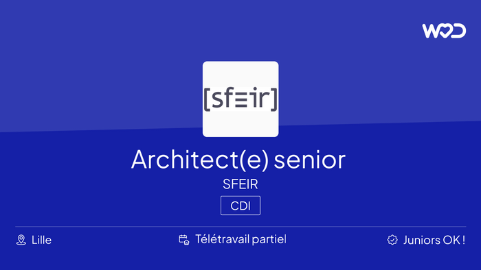Architect(e) senior - IT job