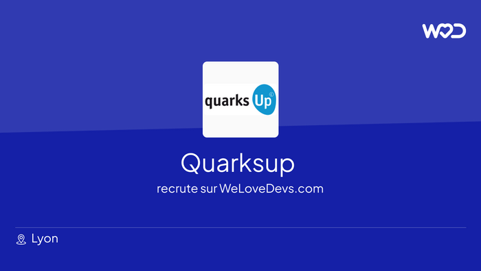 Developer at Quarksup - jobs and salaries | WeLoveDevs