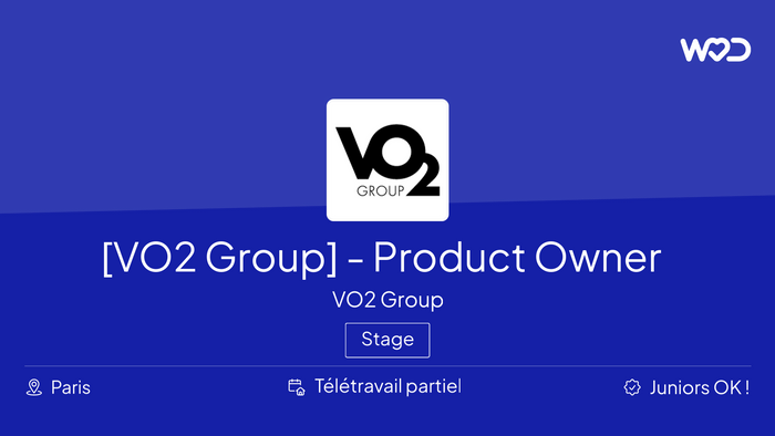 [VO2 Group] - Product Owner Stage - IT job