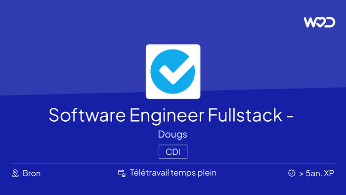 Software Engineer Fullstack - Squad Compta Engagement H/F - IT job