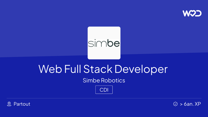 Web Full Stack Developer - IT job