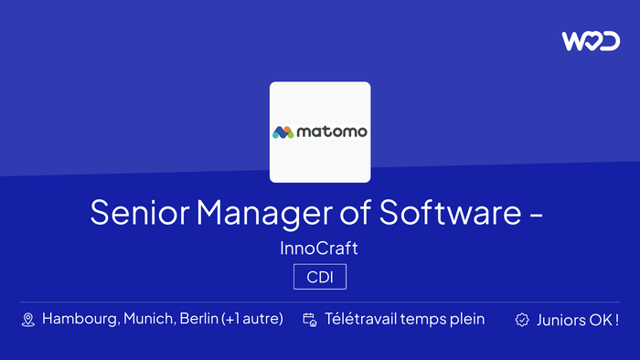 Senior Manager of Software Engineering - SaaS 100% Remote - IT job