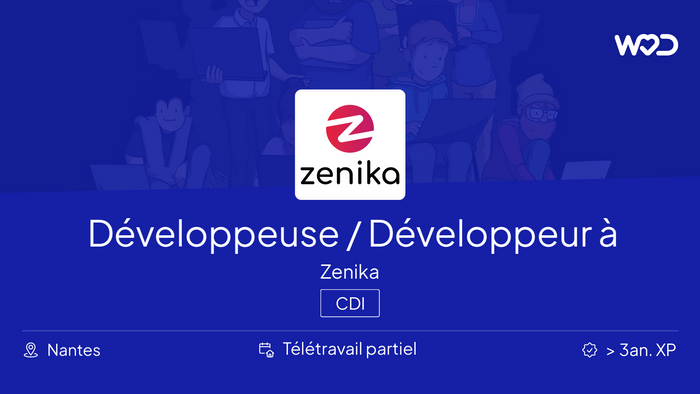 Développeuse / Développeur Fullstack Java/JS à Nantes F/H - Zenika - IT job