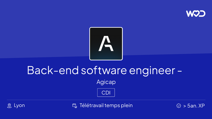 Back-end software engineer - Enabling/Platform Team - IT job