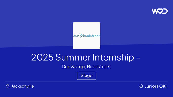 2025 Summer Internship Program - Technology - IT job