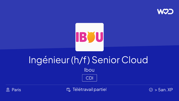 Ingénieur (h/f) Senior Cloud Native / DevOps (On-Premises) - Ibou - IT job