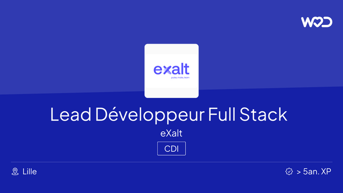 Lead Développeur Full Stack - Emploi IT