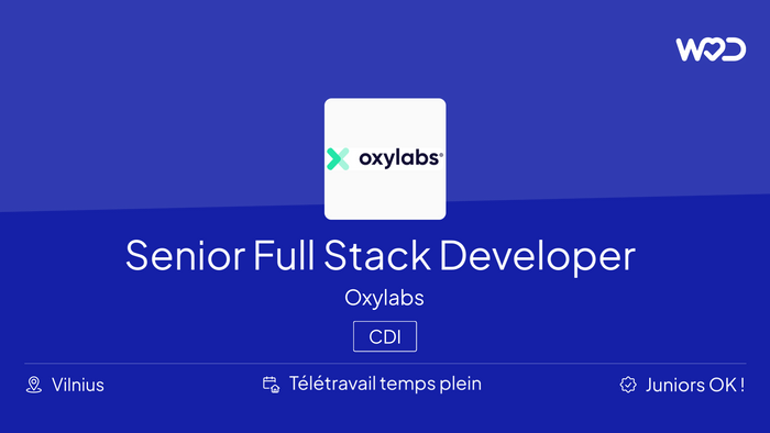 Senior Full Stack Developer (React, Node.js) - IT job