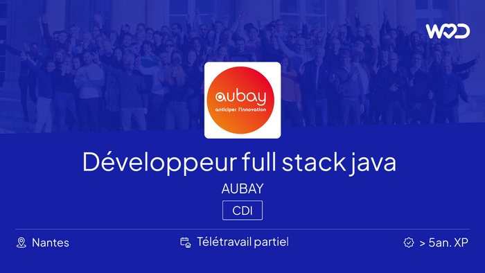 Développeur full stack java react - AUBAY - IT job