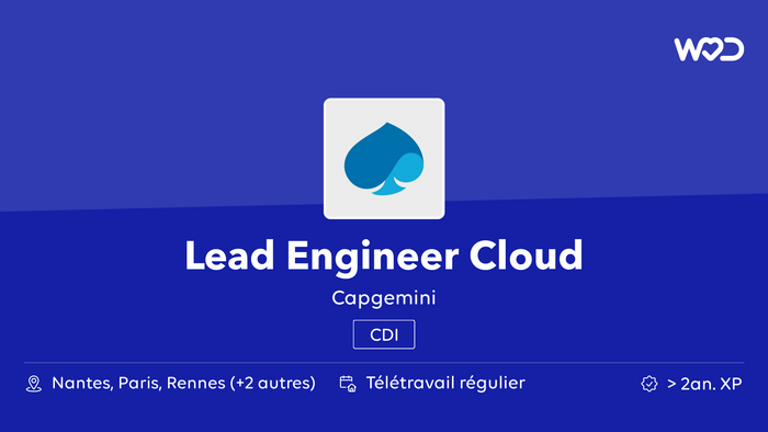 Lead Engineer Cloud - Capgemini - IT job