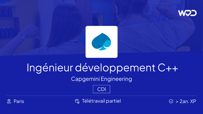 Ingénieur développement C++ QT (H/F) - Capgemini Engineering - IT job