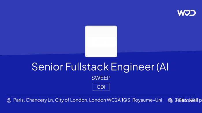 Senior Fullstack Engineer (AI team) - IT job
