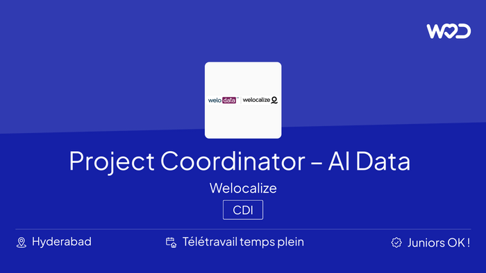 Project Coordinator – Generative AI Data Operations - IT job