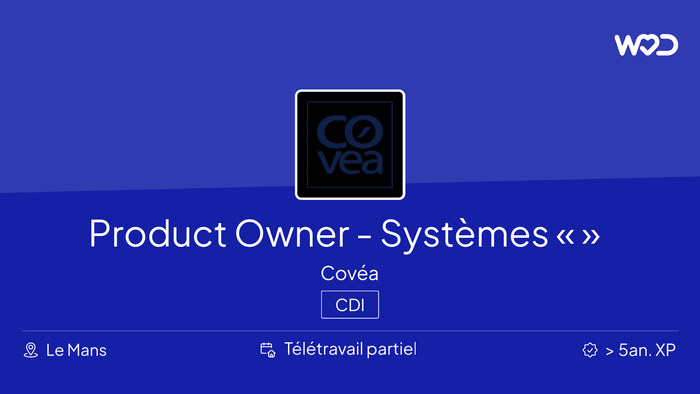 Product Owner - Systèmes « Active Directory » F/H - CDI - IT job