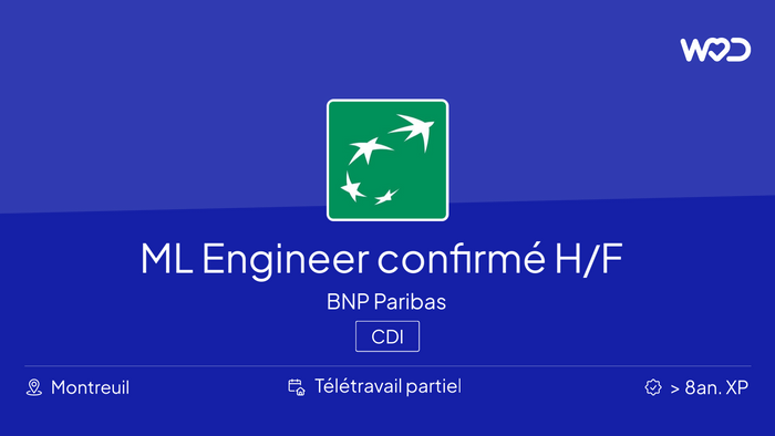 ML Engineer confirmé H/F - IT job