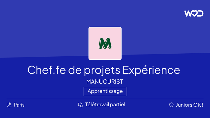 Chef.fe de projets Expérience Client - Emploi IT