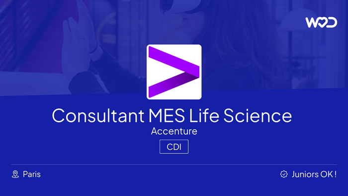 Consultant MES Life Science F/H - Accenture - IT job