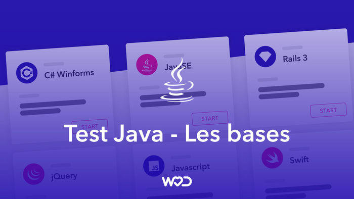 Test technique Java - Les bases | QCM & Quiz