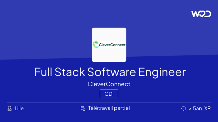 Full Stack Software Engineer - Node.js / Angular - CleverConnect - IT job