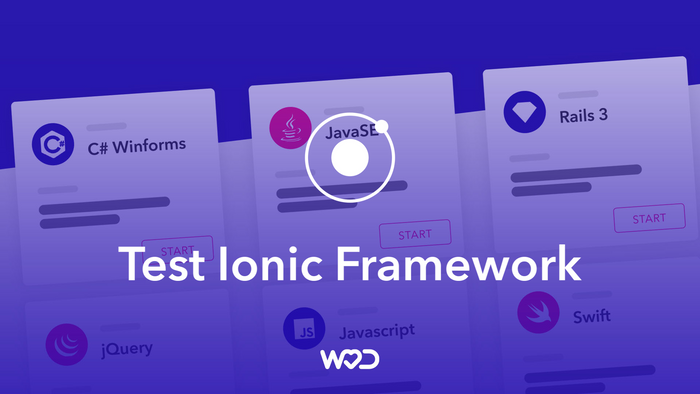 Ionic Framework Technical test | Test & Quiz