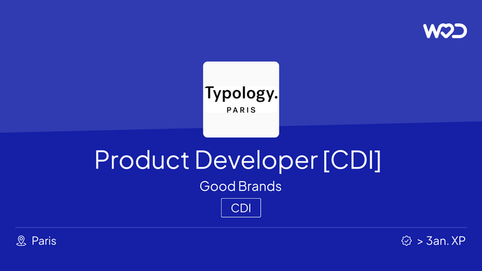 Product Developer [CDI] - IT job