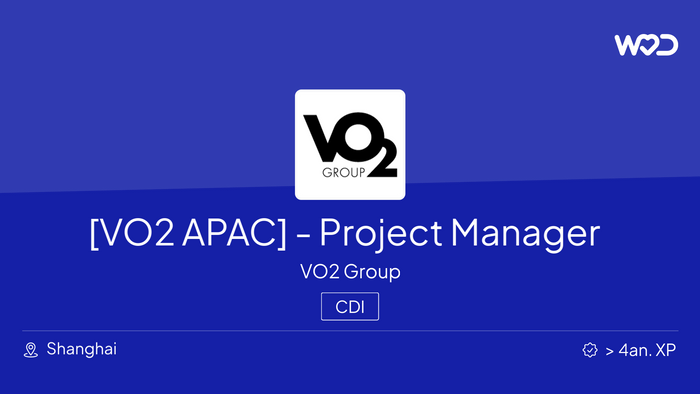 [VO2 APAC] - Project Manager - IT job