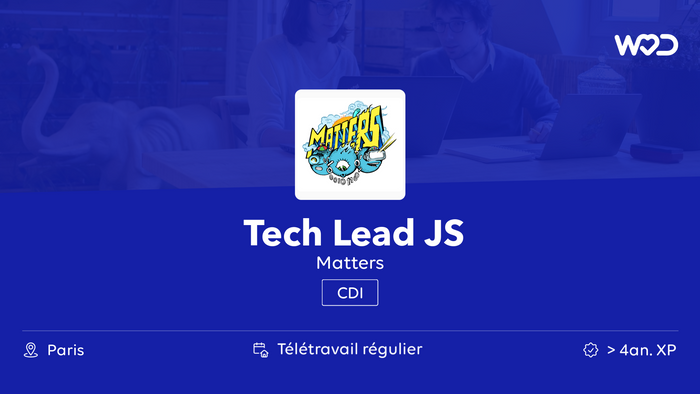 Tech Lead JS - Matters - IT job