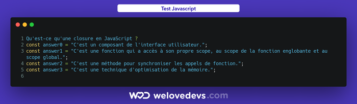 Explain what a closure is in JavaScript.