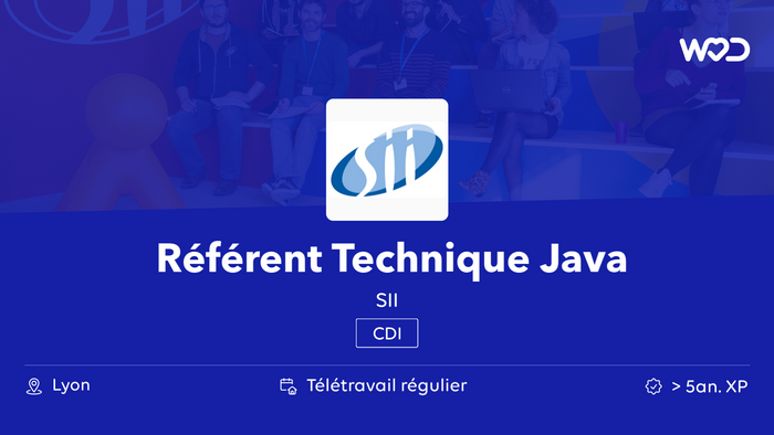 Référent Technique Java - SII - IT job