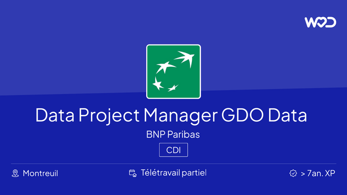 Data Project Manager GDO Data Management f/h - IT job