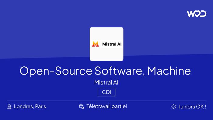 Open-Source Software, Machine Learning Engineer - IT job