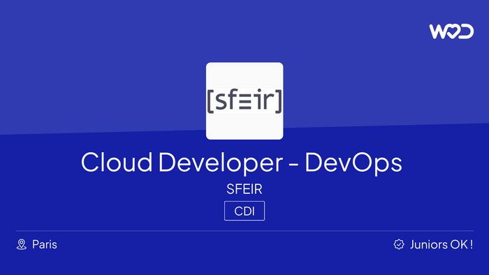 Cloud Developer - DevOps - IT job
