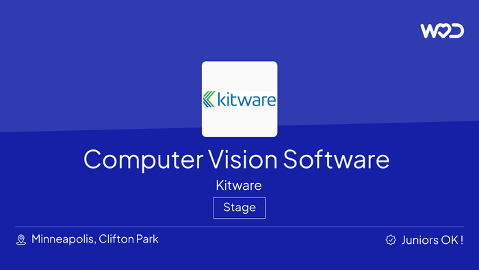 Computer Vision Software Development Internship - IT job