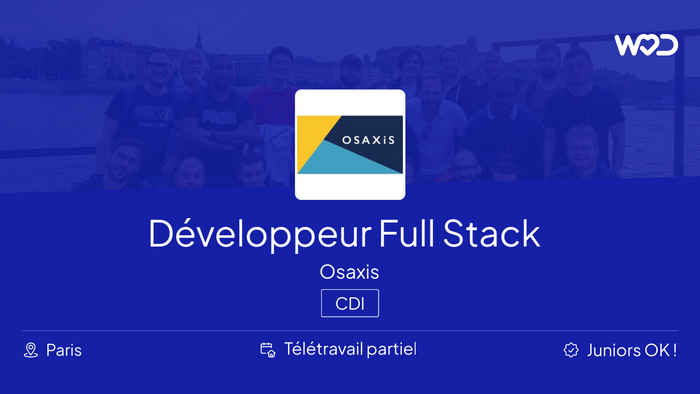 Développeur Full Stack SpringBoot Angular - Osaxis - IT job
