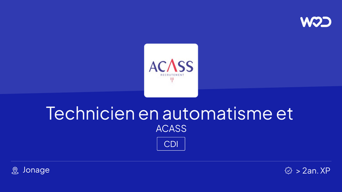 Technicien en automatisme et en électricité en Grands Déplacements H/F ...