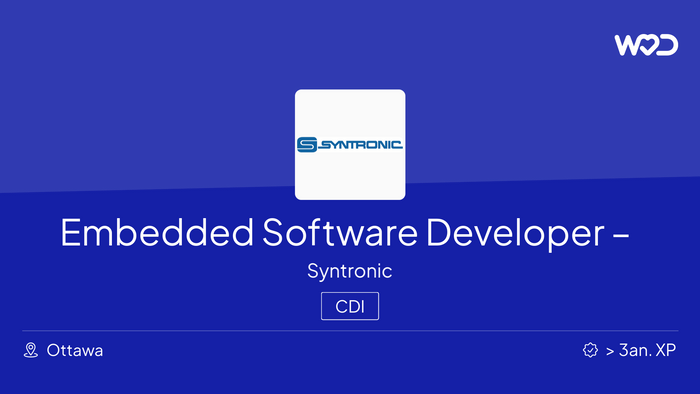 Embedded Software Developer – Packet processing - IT job