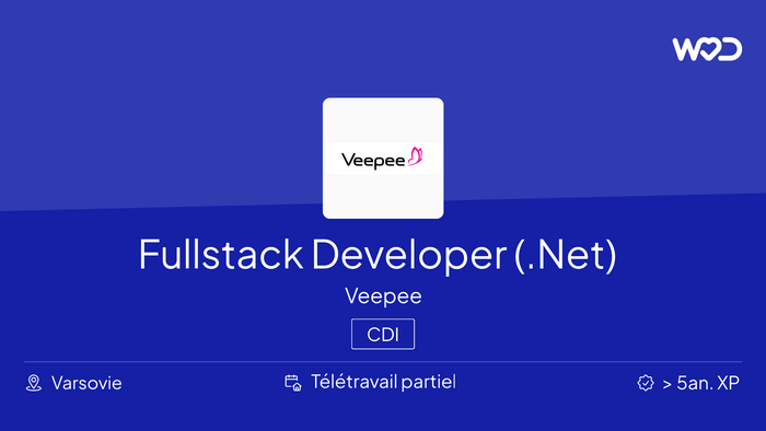 Fullstack Developer (.Net) - IT job