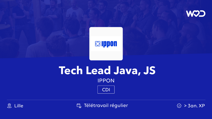 Tech Lead Java, JS - IPPON - IT job