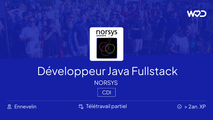 Développeur Java Fullstack H/F - norsys - Emploi IT