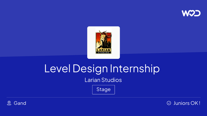 Level Design Internship - IT job