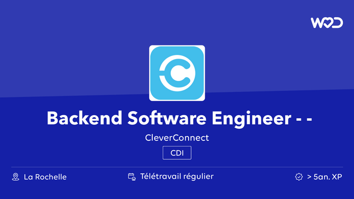 Backend Software Engineer - Java - Full remote - CleverConnect - IT job