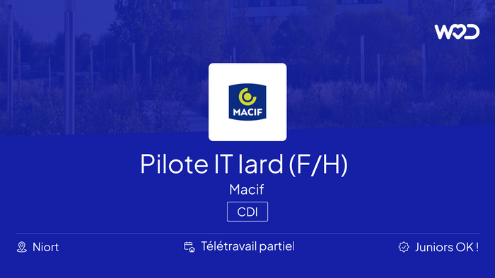 Pilote IT Iard (F/H) - Macif - IT job