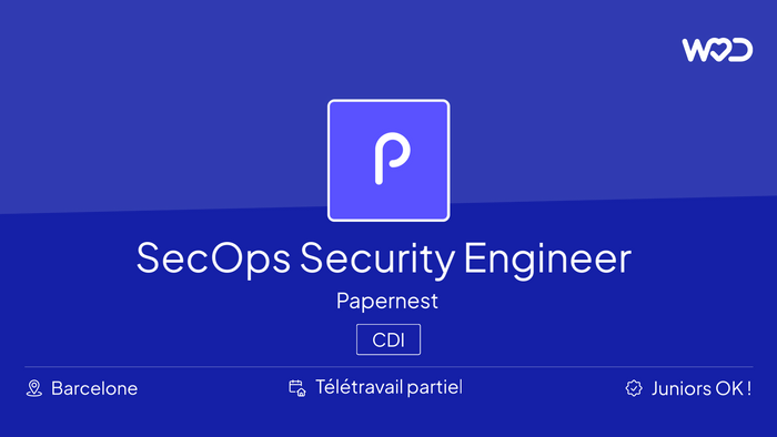 SecOps Security Engineer (Fully remote) - IT job
