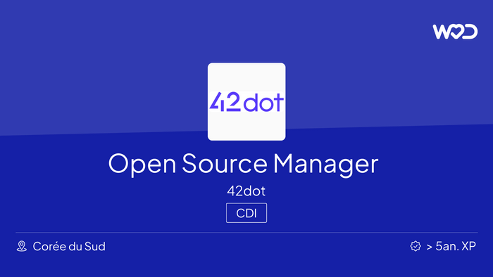 Open Source Manager - IT job