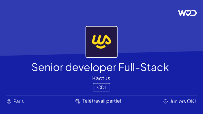 Senior developer Full-Stack Ruby on Rails - IT job