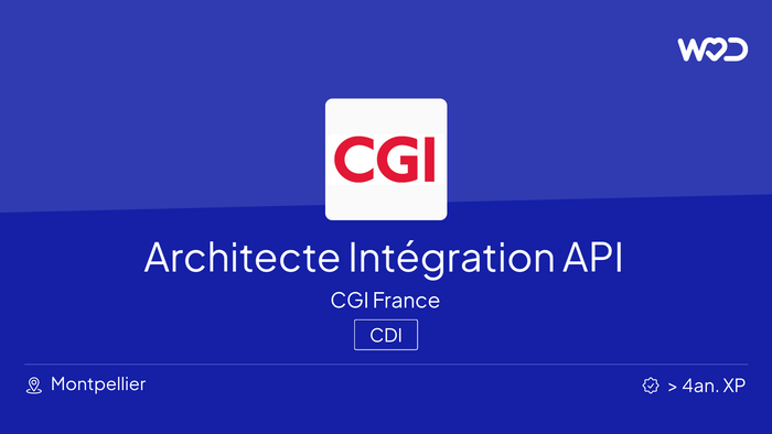 Architecte Intégration API F/H - IT job