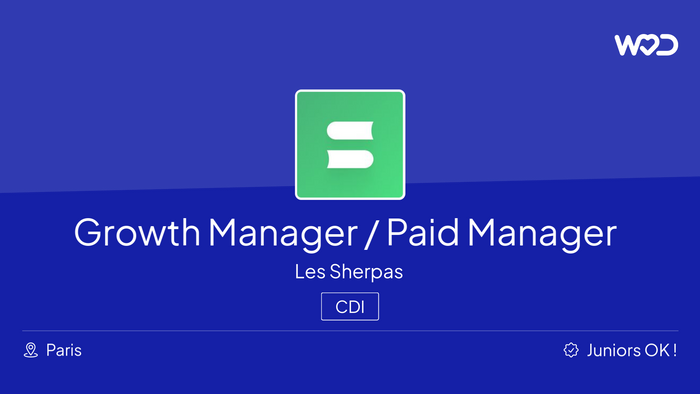 Growth Manager / Paid Acquisition Manager - Senior - Emploi IT