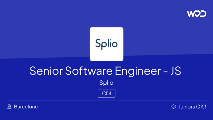 Senior Software Engineer - Fullstack JS (W/M) - Emploi IT