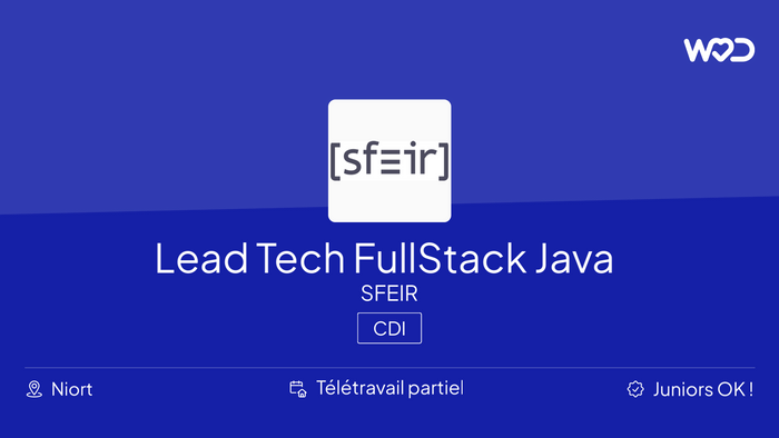 Lead Tech FullStack Java (F/H) - IT job